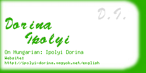 dorina ipolyi business card